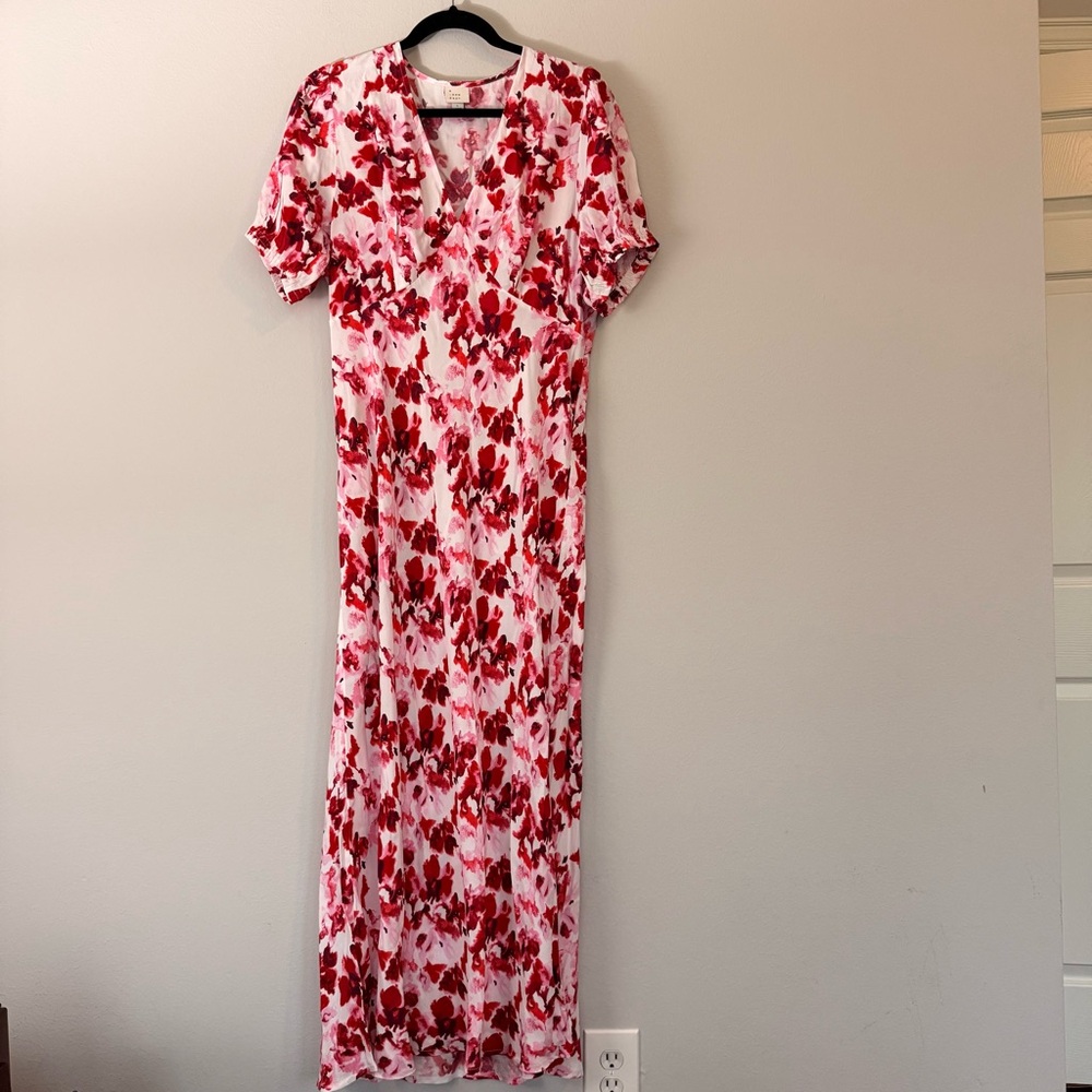 a new day Floral Maxi Dress - Red and White